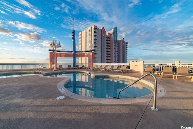 3500 N Ocean Blvd Unit 1203, North Myrtle Beach, SC 29582 - community pool featuring a patio