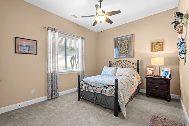 7268 Seville Dr, Myrtle Beach, SC 29572 - bedroom featuring carpet flooring, baseboards, and a ceiling fan