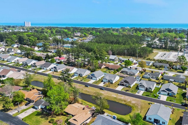 361 Rycola Cir, Myrtle Beach, SC 29575 - aerial view of property and surrounding area with a large body of water and nearby suburban area