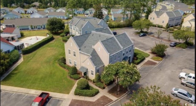 aerial view of residential area