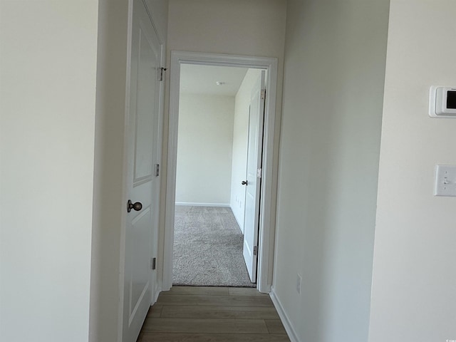 1025 Jase Dr, Longs, SC 29568 - hall with dark wood-style floors and baseboards
