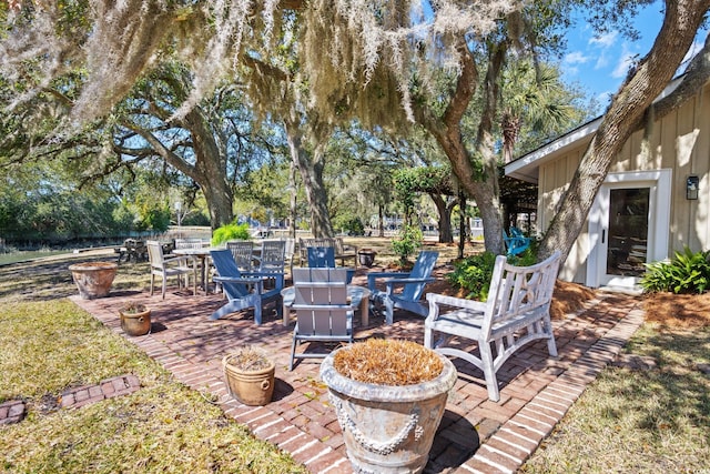view of patio / terrace featuring outdoor dining space