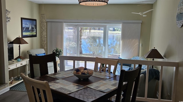 5 Gate 1 Unit 5, Calabash, NC 28467 - dining room with wood finished floors and a water view