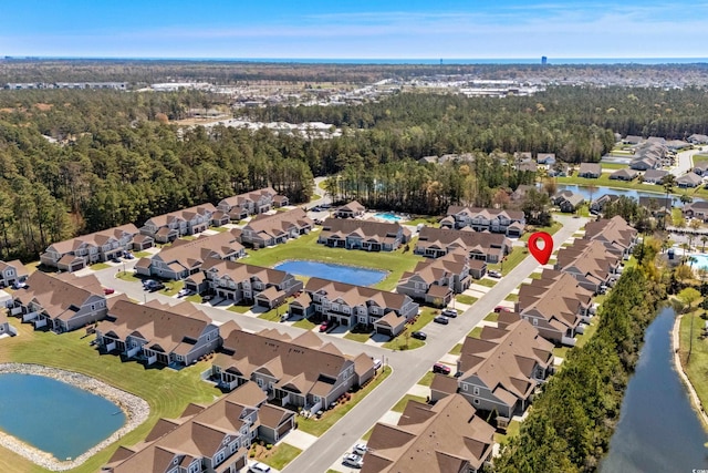 212 Machrie Loop Unit D, Myrtle Beach, SC 29588 - aerial view with a residential view and a water view