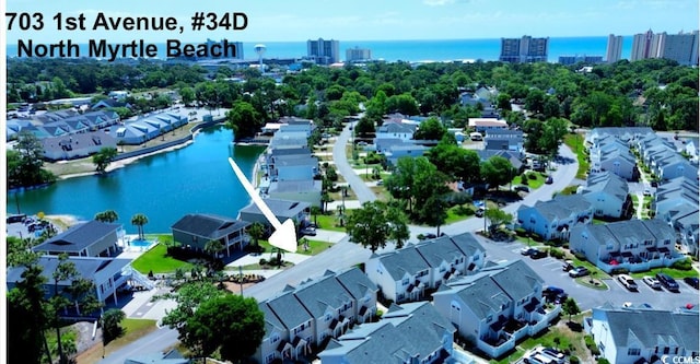 703 S 1st Ave S Unit 34D, North Myrtle Beach, SC 29582 - view of urban area with a large body of water and nearby suburban area