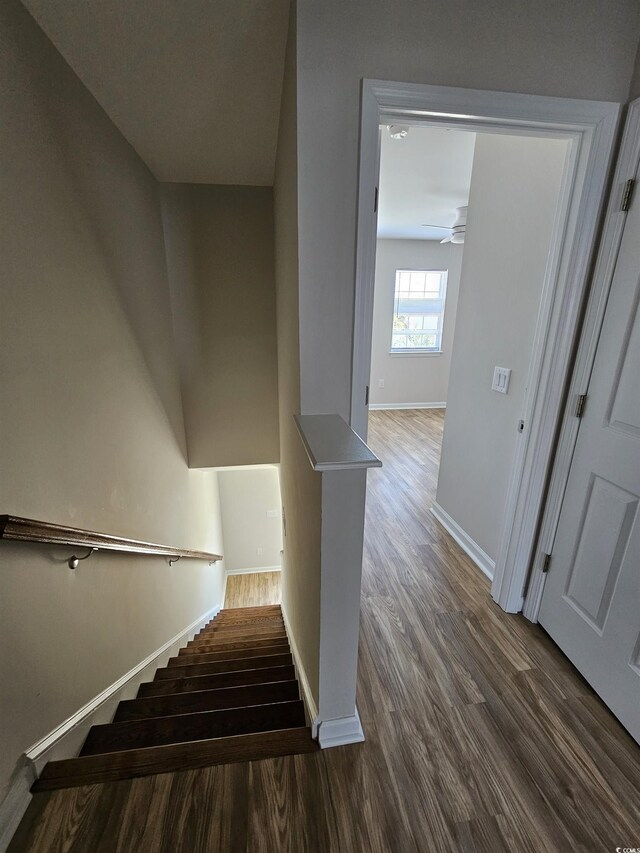 703 S 1st Ave S Unit 34D, North Myrtle Beach, SC 29582 - staircase with wood finished floors and baseboards