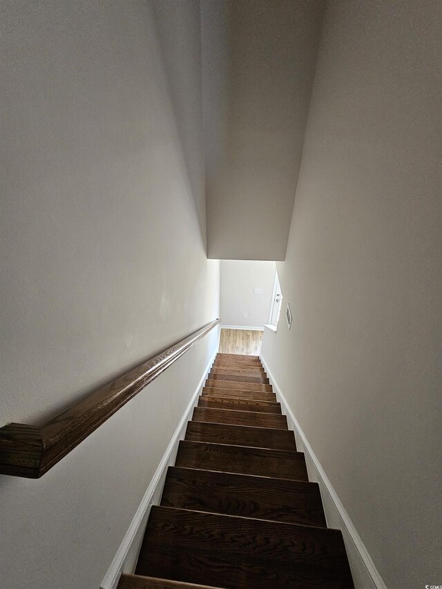 703 S 1st Ave S Unit 34D, North Myrtle Beach, SC 29582 - stairs with wood finished floors and baseboards