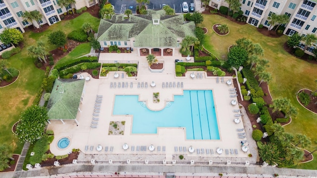 2180 Waterview Dr Unit 733, North Myrtle Beach, SC 29582 - drone / aerial view of a pool area