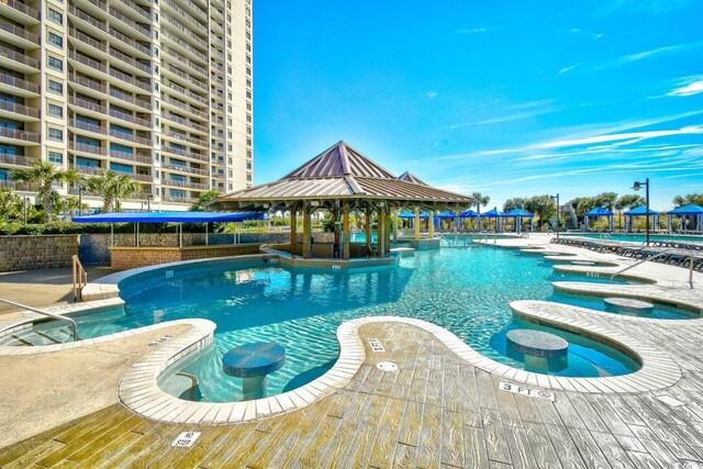 4850 Cantor Ct Unit 202, North Myrtle Beach, SC 29582 - community pool featuring a gazebo