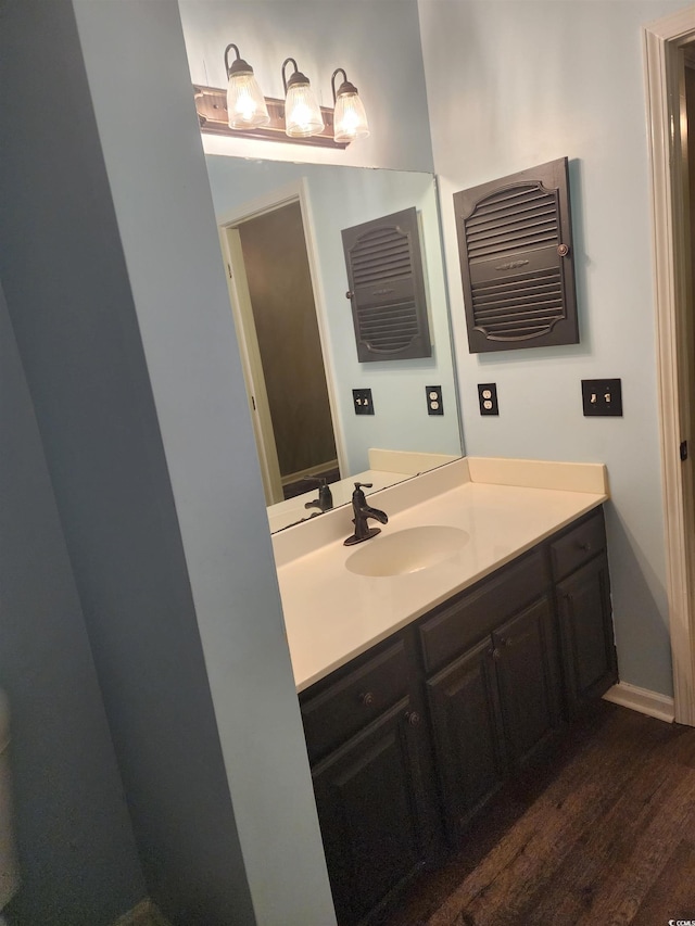 6204 Sweetwater Blvd Unit 6204, Murrells Inlet, SC 29576 - bathroom featuring toilet, vanity, wood finished floors, and baseboards