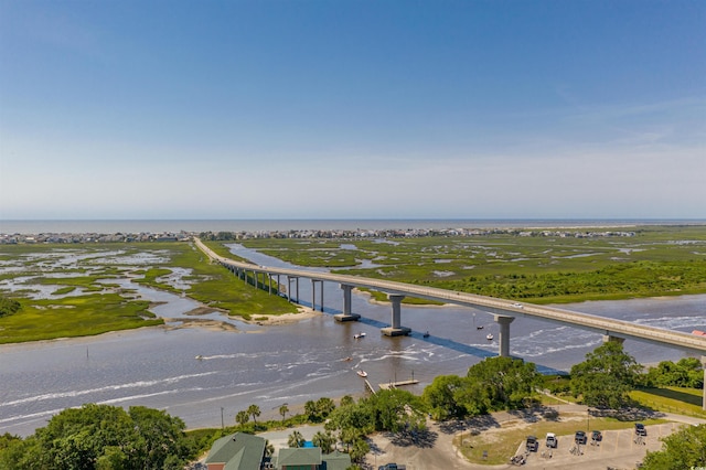 532 Medcalf Dr SW, Sunset Beach, NC 28468 - birds eye view of property with a water view