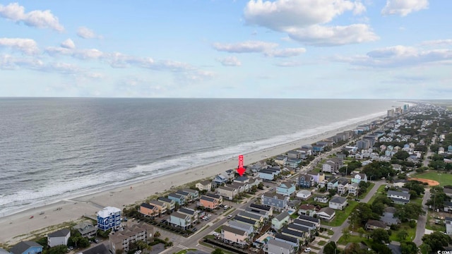 412 Seaside Dr S, Surfside Beach, SC 29575 - aerial view of property's location with unending shoreline and nearby suburban area
