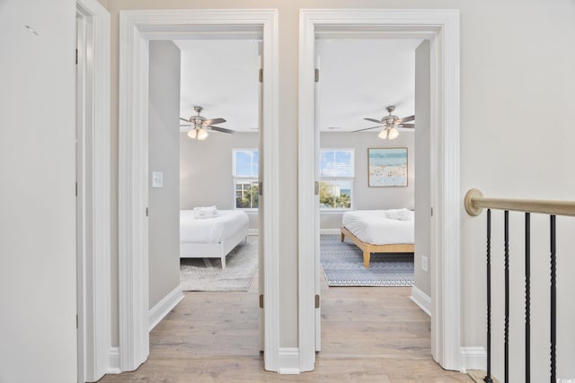 201-E Madison Ct, Myrtle Beach, SC 29577 - hallway featuring light wood finished floors and baseboards