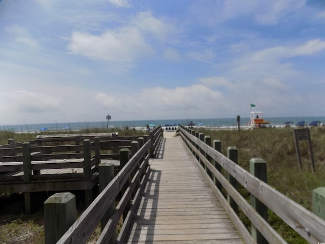 305 N Hillside Dr N Unit 103, North Myrtle Beach, SC 29582 - dock area with a water view