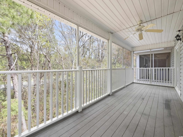 4854 Meadowsweet Dr Unit 1909, Myrtle Beach, SC 29579 - wooden deck with a ceiling fan