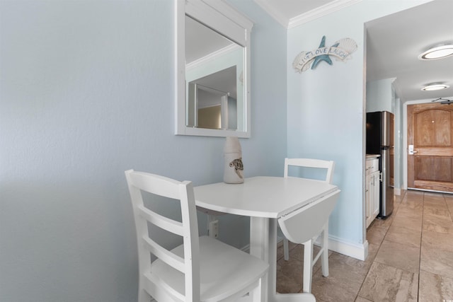 9550 Shore Dr Unit 1026, Myrtle Beach, SC 29572 - dining space featuring ornamental molding