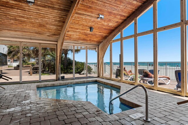 9550 Shore Dr Unit 1026, Myrtle Beach, SC 29572 - indoor pool featuring a water view
