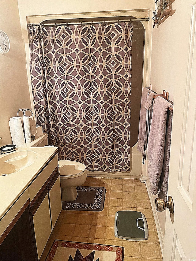 1600 Deer Creek Rd Unit A, Surfside Beach, SC 29575 - full bathroom featuring vanity, toilet, and tile patterned floors