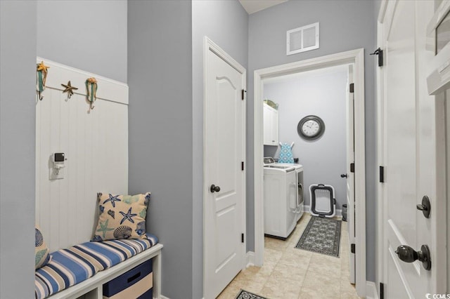 129 Astoria Park Loop, Conway, SC 29526 - clothes washing area featuring washing machine and clothes dryer, cabinet space, baseboards, and a sink