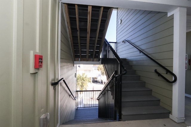 view of stairs