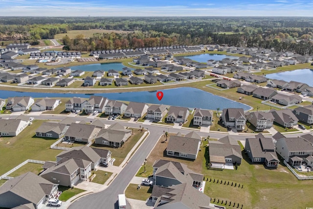 852 Harrison Mill St, Myrtle Beach, SC 29579 - aerial view of property and surrounding area featuring a nearby body of water and nearby suburban area