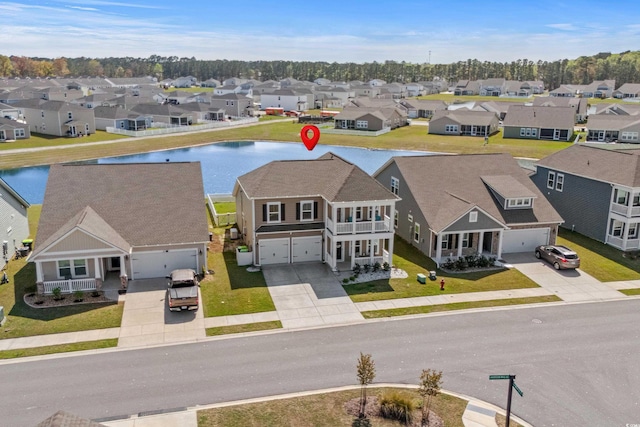 852 Harrison Mill St, Myrtle Beach, SC 29579 - aerial view of residential area featuring a large body of water