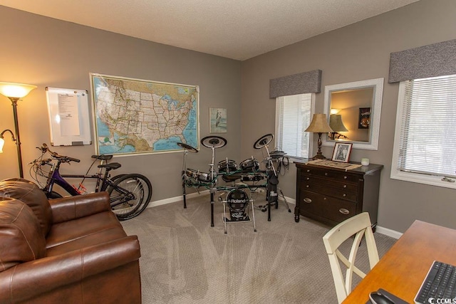 1221 Tidewater Dr Unit 1922, North Myrtle Beach, SC 29582 - living area with carpet flooring and baseboards