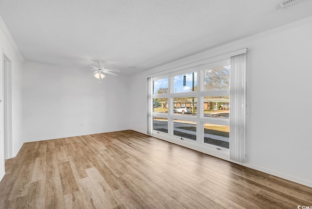 3783 Vine St Unit 3783, Myrtle Beach, SC 29577 - spare room with wood finished floors, crown molding, baseboards, and ceiling fan