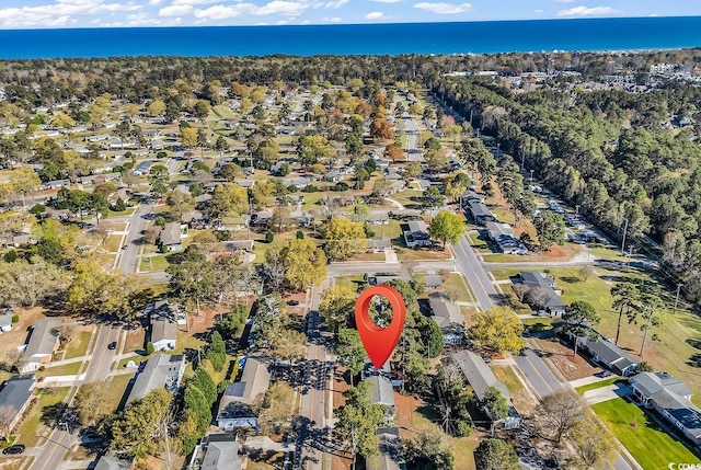 3783 Vine St Unit 3783, Myrtle Beach, SC 29577 - drone / aerial view with a water view and a residential view