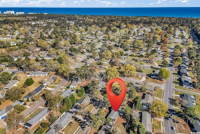 3783 Vine St Unit 3783, Myrtle Beach, SC 29577 - drone / aerial view featuring a residential view and a water view
