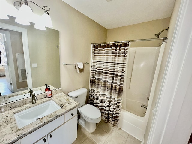 4370 Crepe Myrtle Ct Unit F, Murrells Inlet, SC 29576 - bathroom featuring toilet, tile patterned flooring, shower / bathtub combination with curtain, and vanity