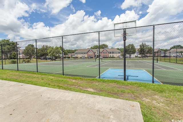 4370 Crepe Myrtle Ct Unit F, Murrells Inlet, SC 29576 - view of tennis court with fence