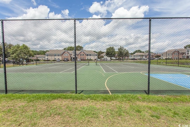 4370 Crepe Myrtle Ct Unit F, Murrells Inlet, SC 29576 - view of tennis court with fence