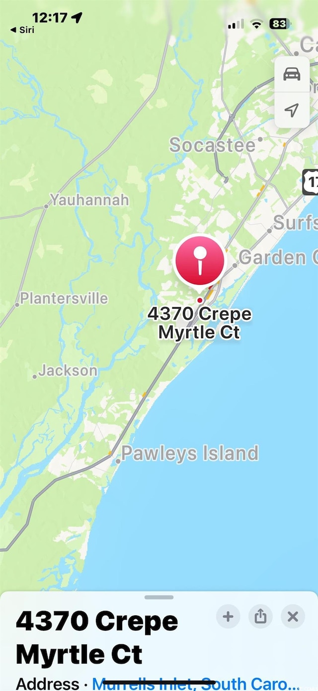 4370 Crepe Myrtle Ct Unit F, Murrells Inlet, SC 29576 - map / location of property area