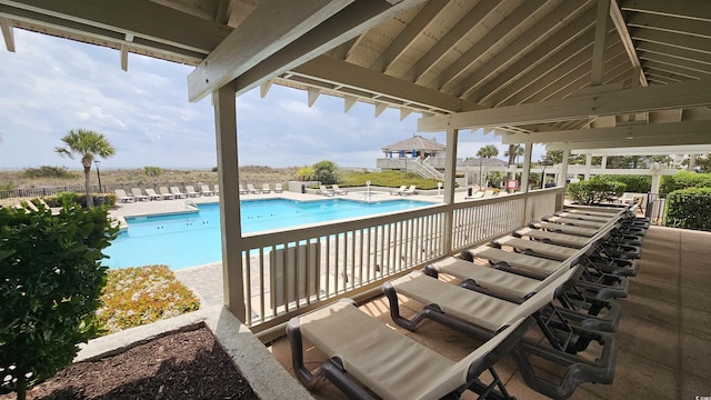 415 Ocean Creek Dr Unit 2443, Myrtle Beach, SC 29572 - community pool featuring fence