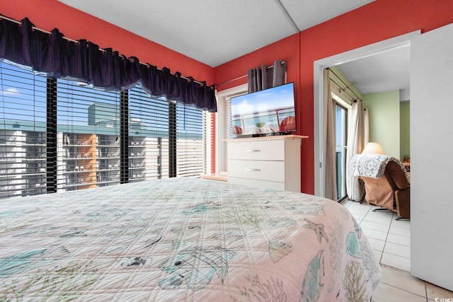 view of tiled bedroom