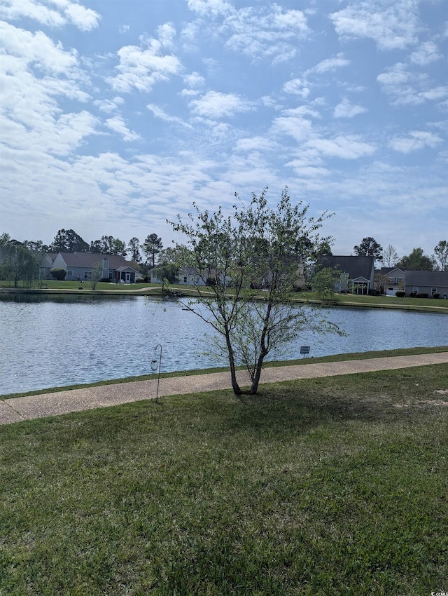 water view featuring nearby suburban area