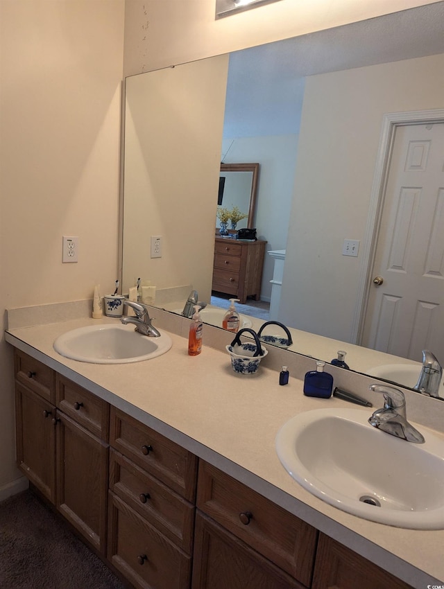 full bath featuring double vanity