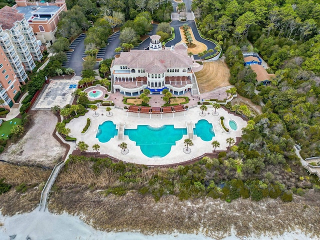 5885 Ledro Ln, Myrtle Beach, SC 29572 - bird's eye view of a pool area