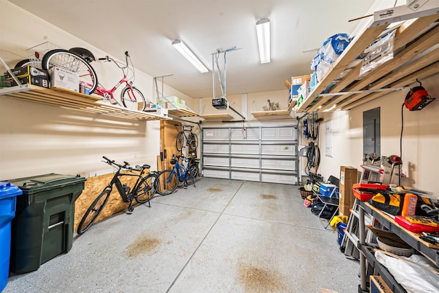 2790 Howard Ave Unit D, Myrtle Beach, SC 29577 - garage featuring electric panel and a garage door opener