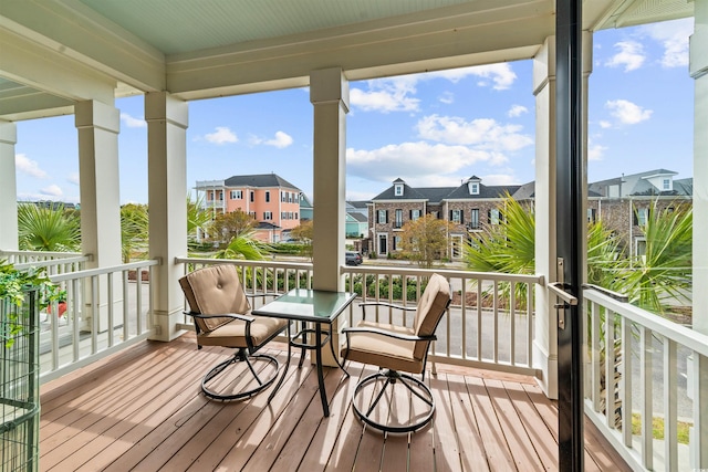 2790 Howard Ave Unit D, Myrtle Beach, SC 29577 - wooden deck featuring a residential view