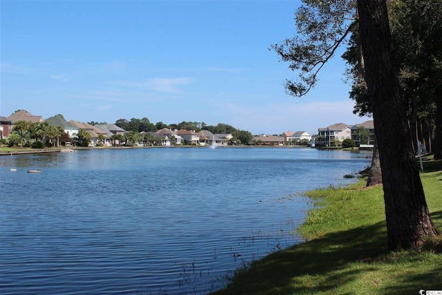water view featuring a residential view