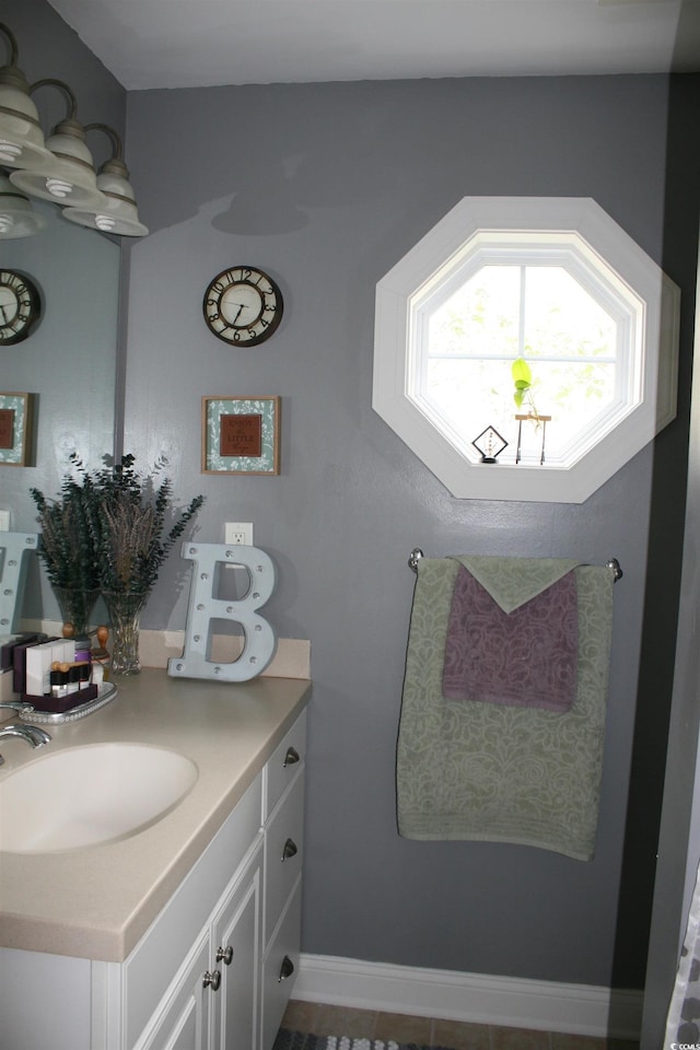 bathroom featuring vanity