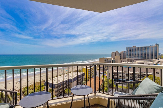 200 76th Ave N Unit 1211, Myrtle Beach, SC 29572 - balcony featuring view of water and beach