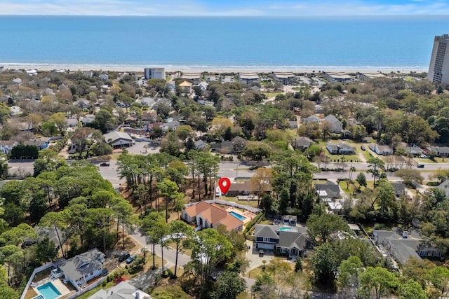 5628 Marion Cir, Myrtle Beach, SC 29577 - aerial overview of property's location featuring a large body of water and nearby suburban area