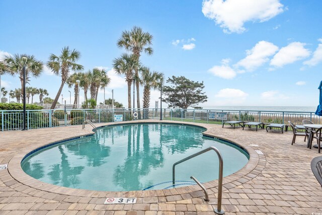 1604 N Ocean Blvd Unit 904, Myrtle Beach, SC 29577 - pool with a patio and fence