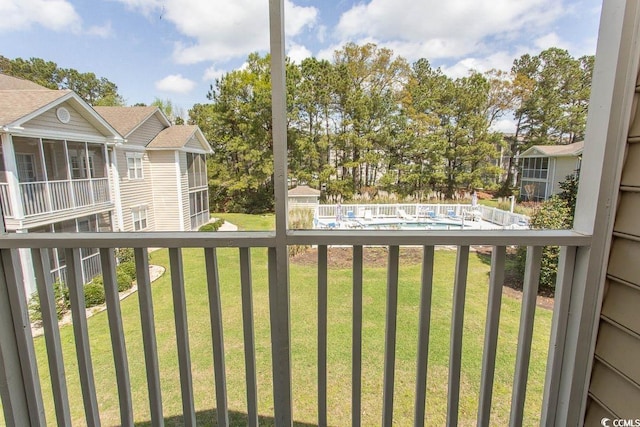 view of balcony