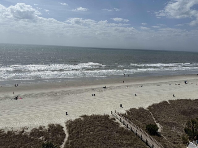 102 N Ocean Blvd Unit 903, North Myrtle Beach, SC 29582 - water view with fence and a view of the beach