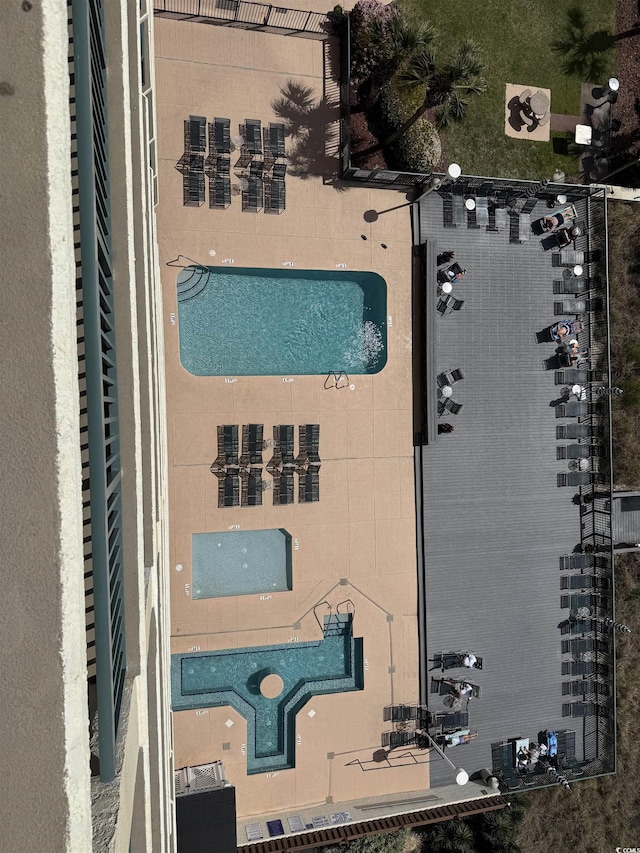 birds eye view of property