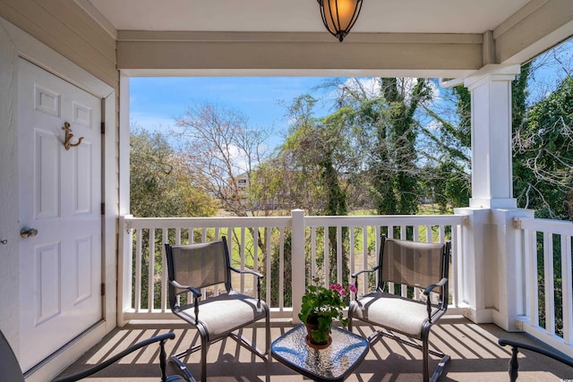 view of balcony